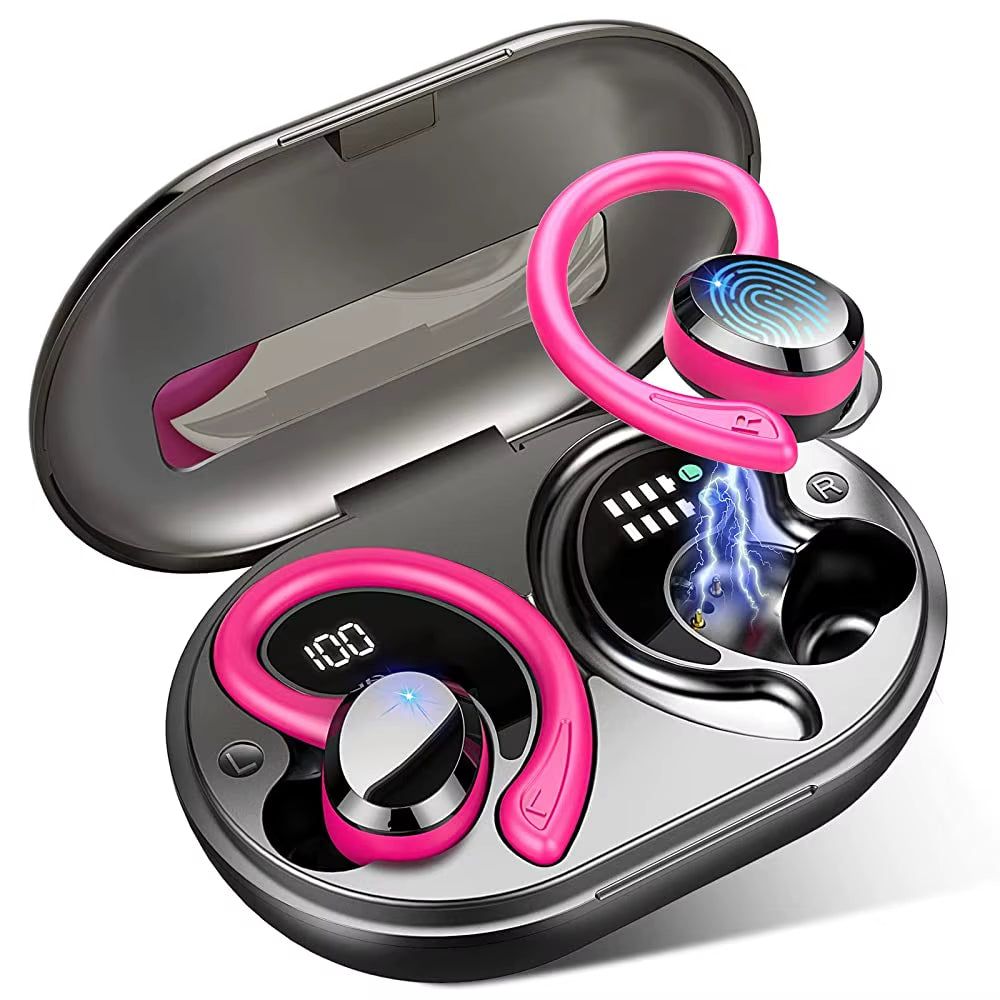 Wireless Earbuds, Bluetooth 5.3 Earbuds Stereo Bass, In-Ear Noise Cancelling Mic, Earphones IP7 Waterproof Sports, 40H Playback.